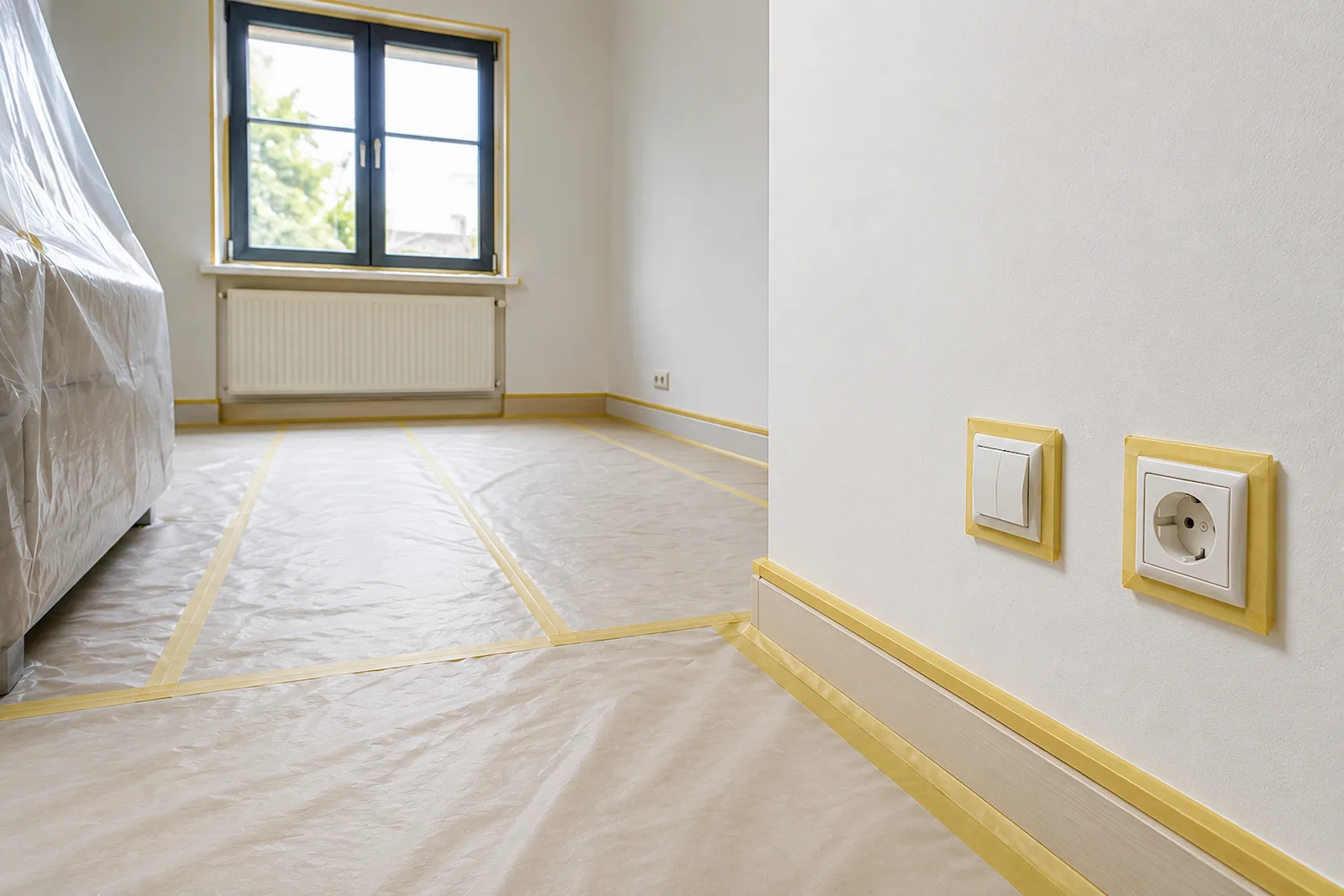 Vorbereitung der Wandflächen vor Malerarbeiten in Berlin
