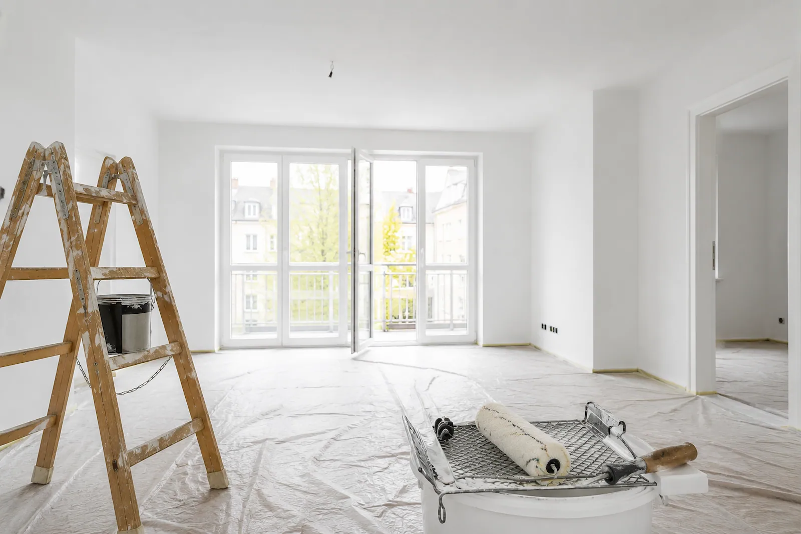 Wohnung streichen in Berlin – frisch gestrichener Innenbereich